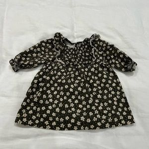 Zara kids, green dress, 12-18mons